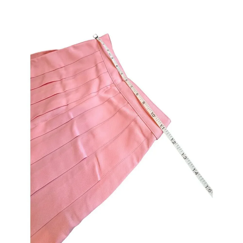 American Apparel Pink Pleated Mini Skirt Women’s XS Tennis Style New With Tags